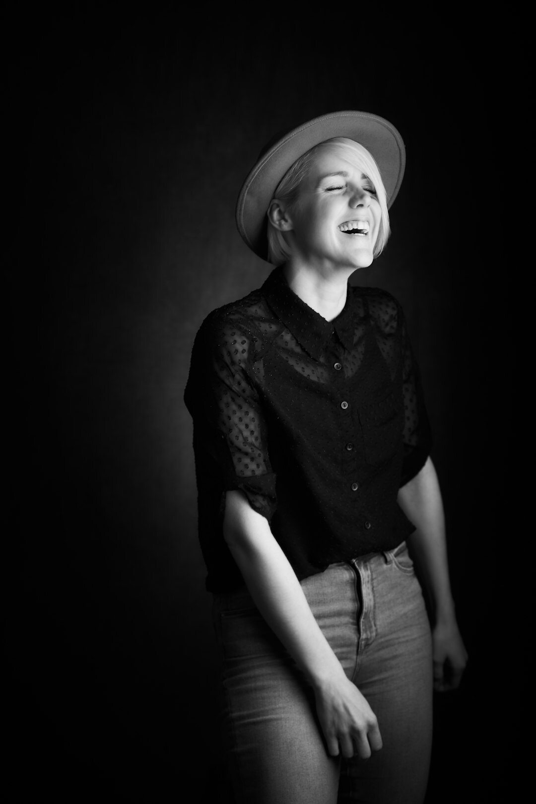 Studio portrait of a senior visual storytelling instructor